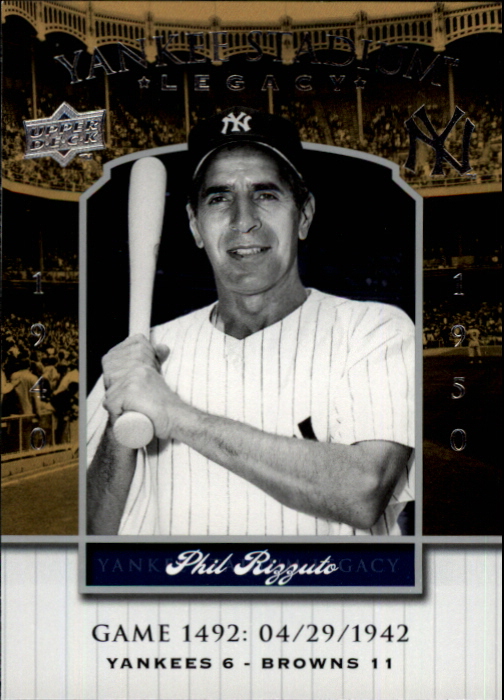 2008 Upper Deck Yankee Stadium Legacy Collection #1492 Phil Rizzuto