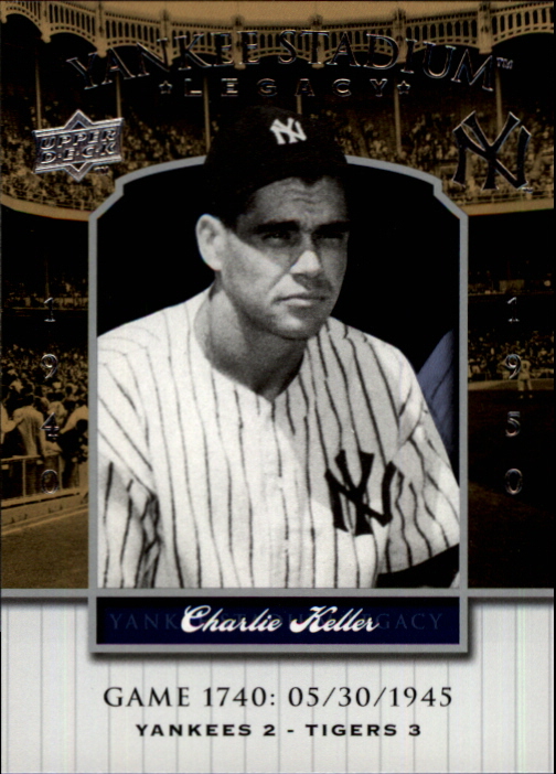 2008 Upper Deck Yankee Stadium Legacy Collection #1740 Charlie Keller