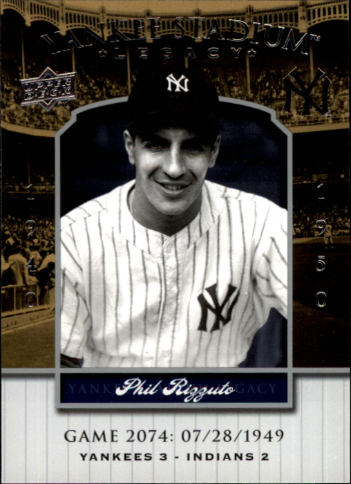 2008 Upper Deck Yankee Stadium Legacy Collection #2074 Phil Rizzuto