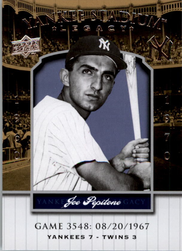 2008 Upper Deck Yankee Stadium Legacy Collection #3548 Joe Pepitone