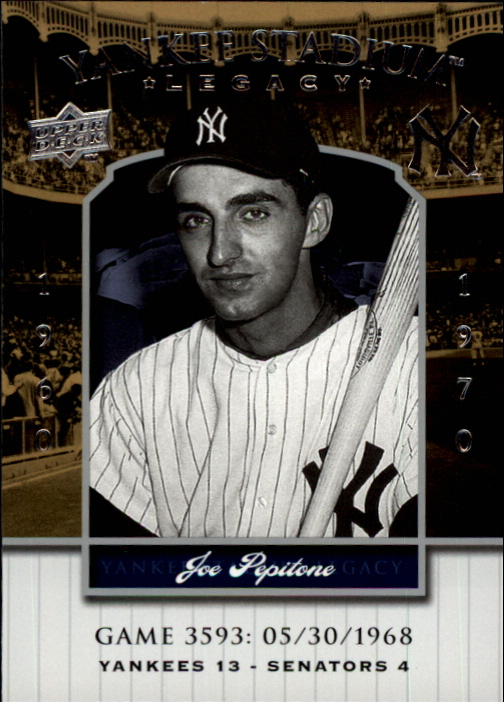 2008 Upper Deck Yankee Stadium Legacy Collection #3593 Joe Pepitone