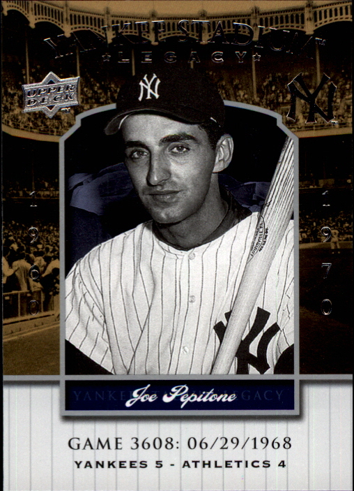 2008 Upper Deck Yankee Stadium Legacy Collection #3608 Joe Pepitone