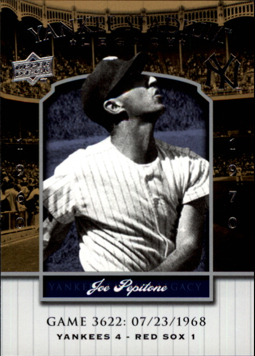 2008 Upper Deck Yankee Stadium Legacy Collection #3622 Joe Pepitone