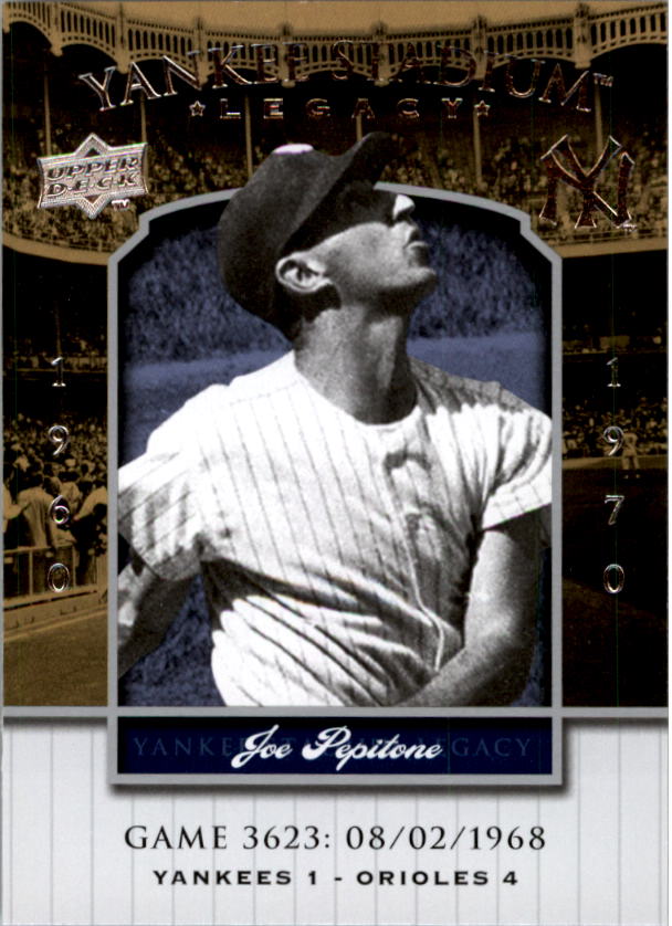 2008 Upper Deck Yankee Stadium Legacy Collection #3623 Joe Pepitone