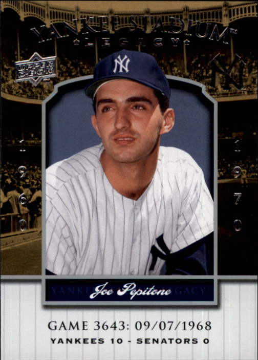 2008 Upper Deck Yankee Stadium Legacy Collection #3643 Joe Pepitone