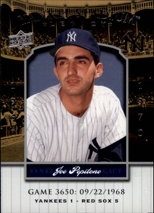 2008 Upper Deck Yankee Stadium Legacy Collection #3650 Joe Pepitone