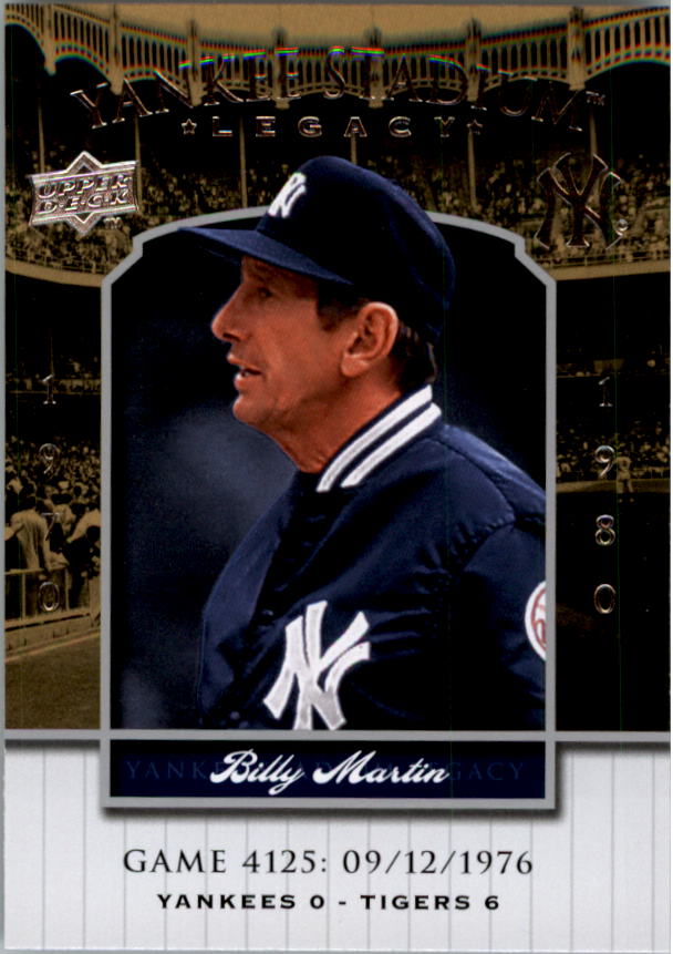 2008 Upper Deck Yankee Stadium Legacy Collection #4125 Billy Martin