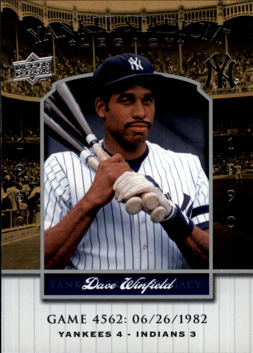 2008 Upper Deck Yankee Stadium Legacy Collection #4562 Dave Winfield
