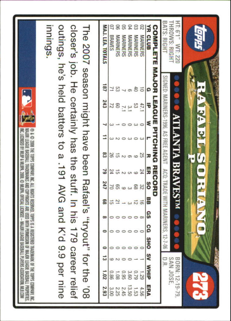 2008 Topps Baseball Card Pick (Base) 253-503