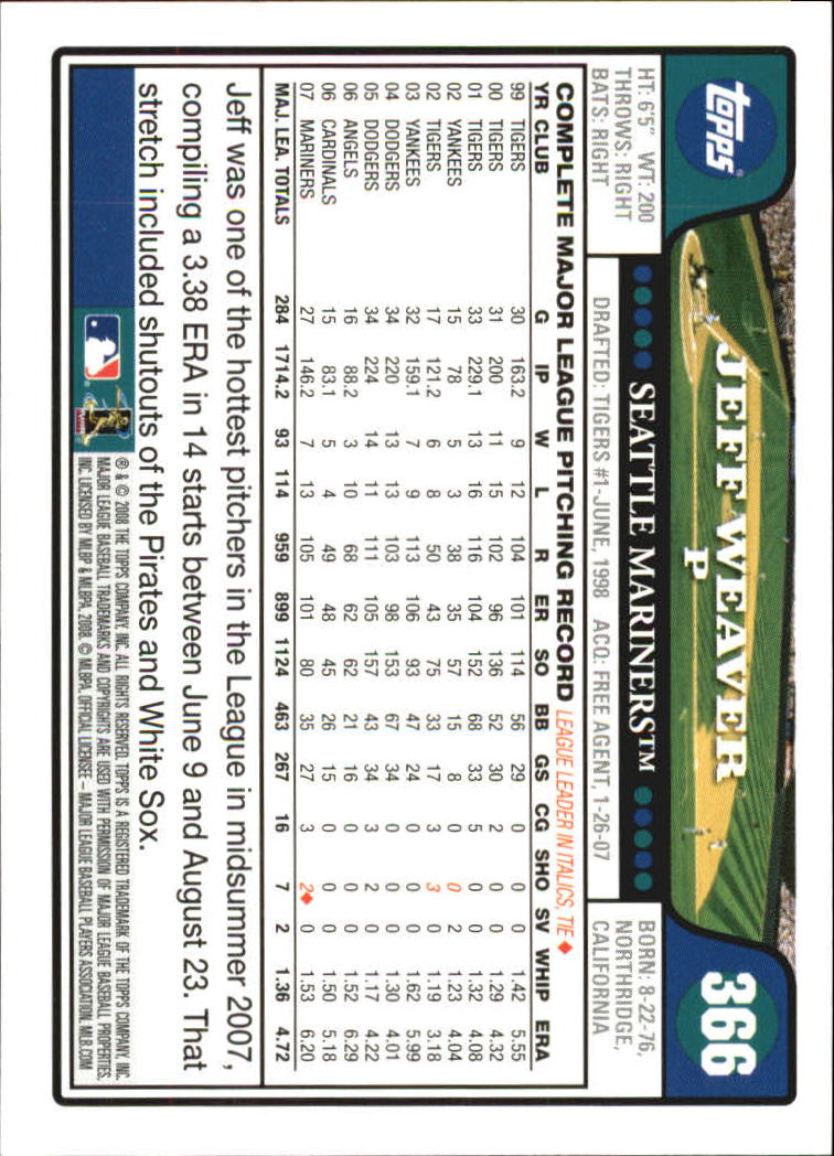 A2617- 2008 Topps Baseball Cards 250-500 +Rookies -You Pick- 15+ FREE US SHIP - Picture 215 of 449