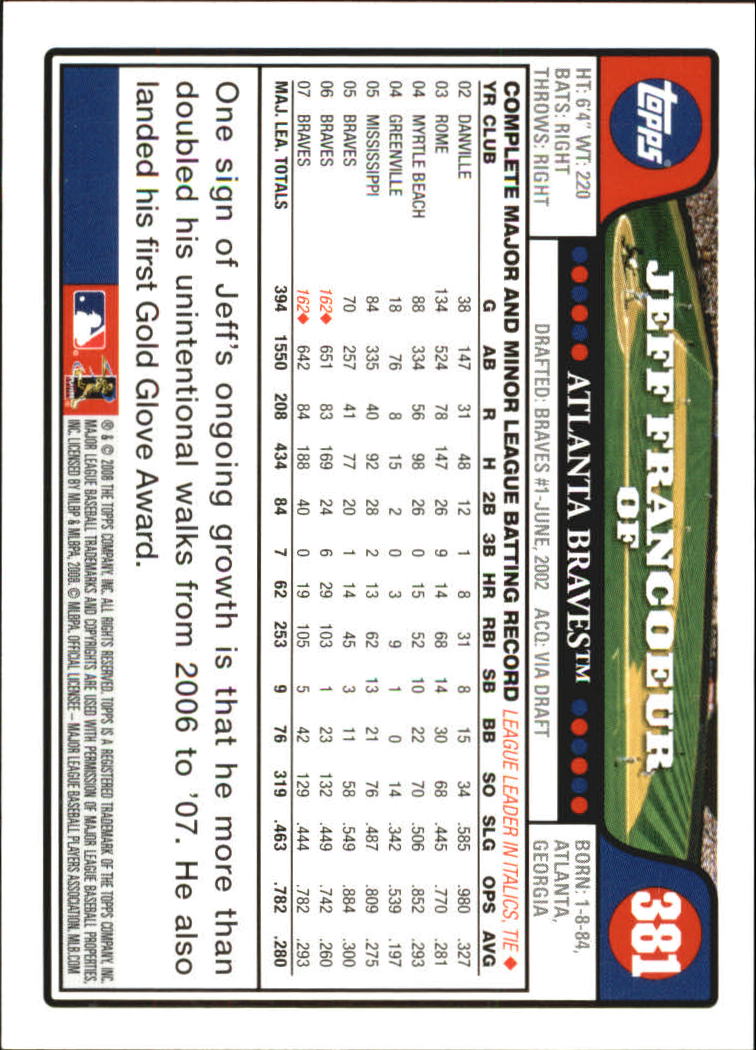 A2617- 2008 Topps Baseball Cards 250-500 +Rookies -You Pick- 15+ FREE US SHIP - Picture 243 of 449