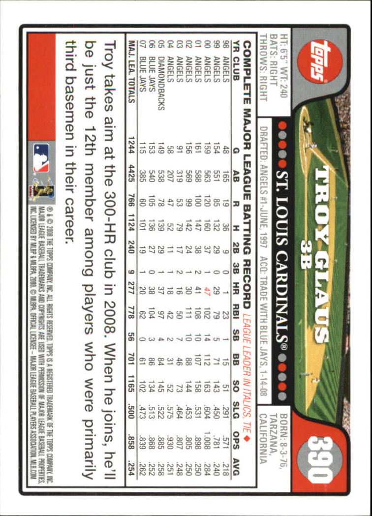 A2617- 2008 Topps Baseball Cards 250-500 +Rookies -You Pick- 15+ FREE US SHIP - Picture 259 of 449