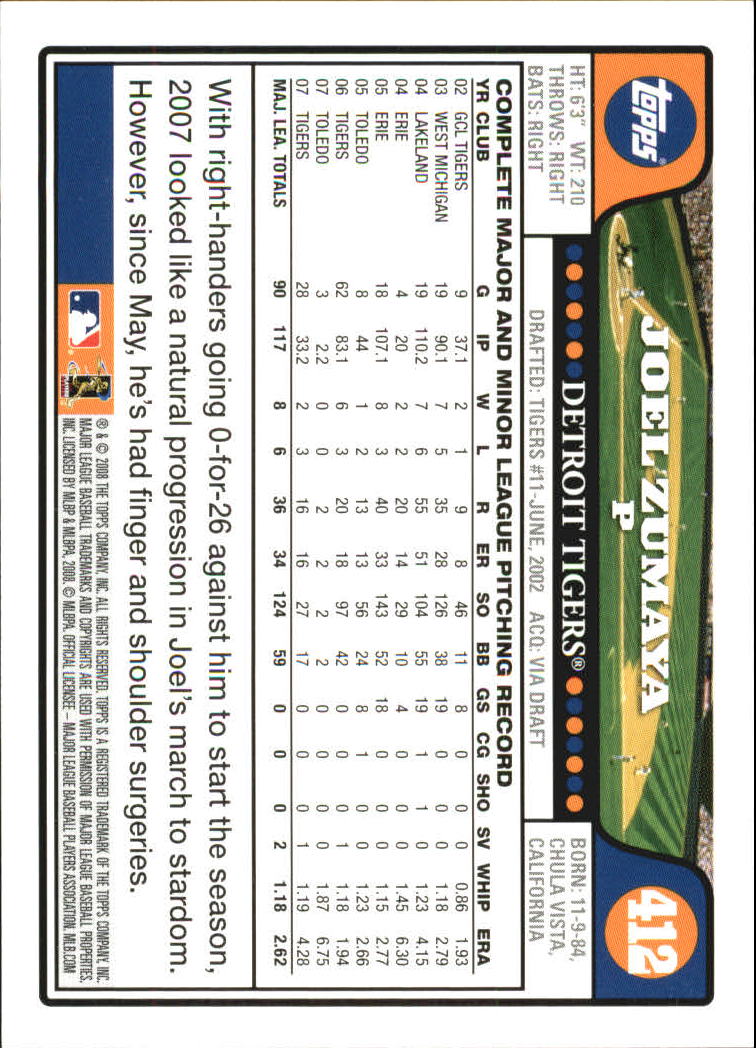 A2617- 2008 Topps Baseball Cards 250-500 +Rookies -You Pick- 15+ FREE US SHIP - Picture 297 of 449