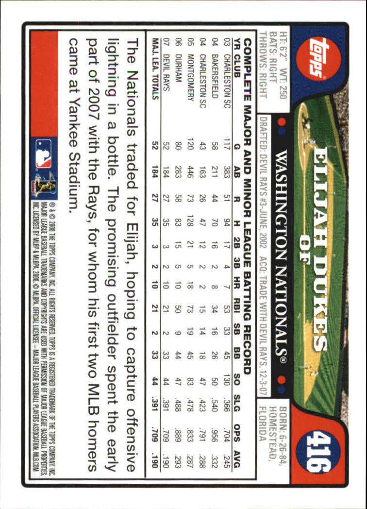 A2617- 2008 Topps Baseball Cards 250-500 +Rookies -You Pick- 15+ FREE US SHIP - Picture 305 of 449