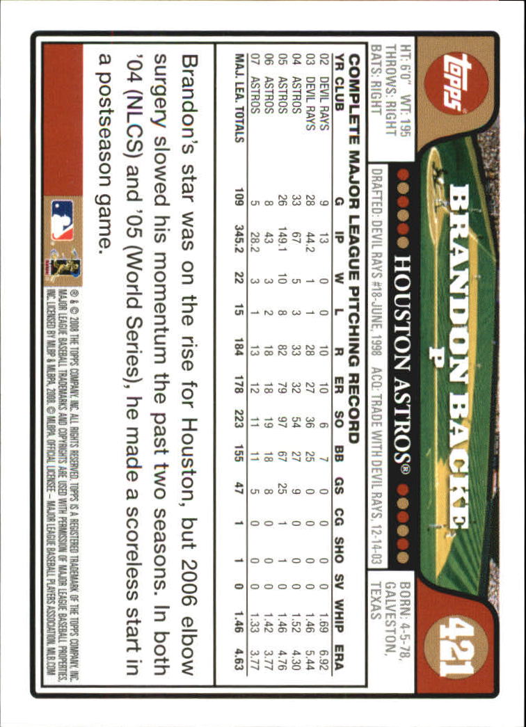A2617- 2008 Topps Baseball Cards 250-500 +Rookies -You Pick- 15+ FREE US SHIP - Picture 313 of 449
