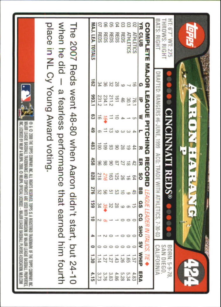 A2617- 2008 Topps Baseball Cards 250-500 +Rookies -You Pick- 15+ FREE US SHIP - Picture 319 of 449