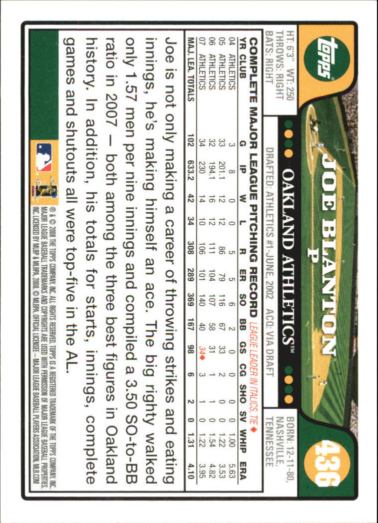 A2617- 2008 Topps Baseball Cards 250-500 +Rookies -You Pick- 15+ FREE US SHIP - Picture 341 of 449