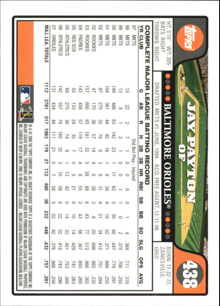 A2617- 2008 Topps Baseball Cards 250-500 +Rookies -You Pick- 15+ FREE US SHIP - Picture 345 of 449