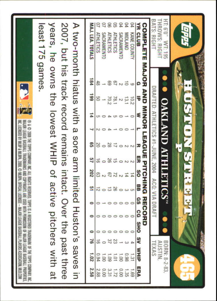 A2617- 2008 Topps Baseball Cards 250-500 +Rookies -You Pick- 15+ FREE US SHIP - Picture 389 of 449
