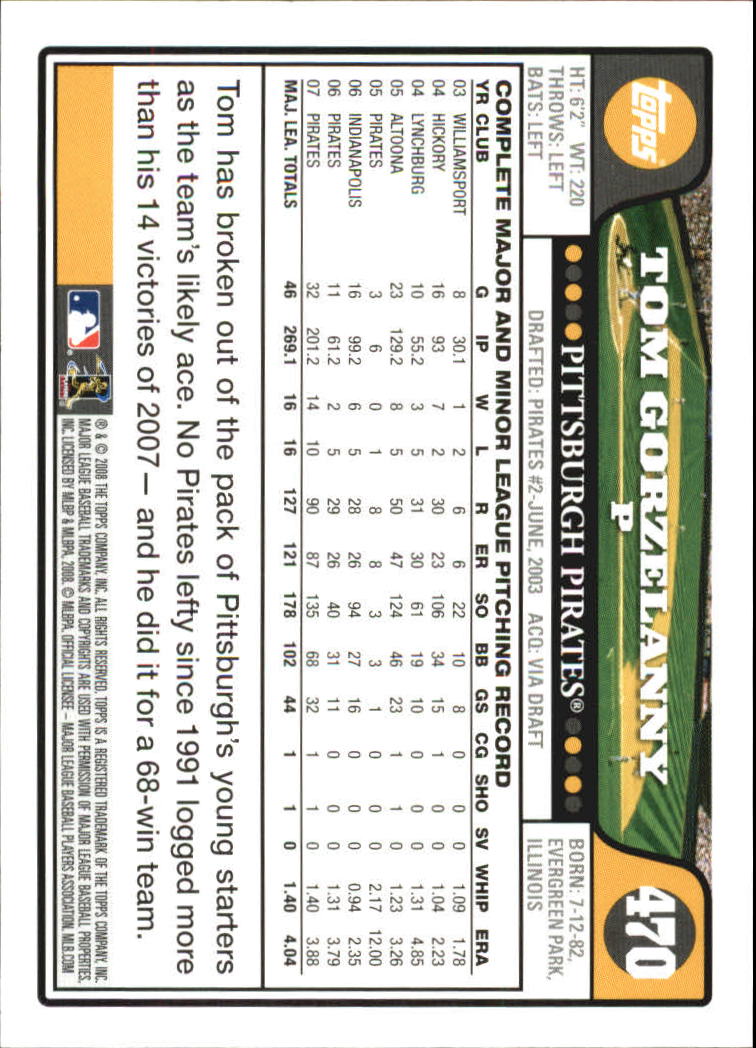 A2617- 2008 Topps Baseball Cards 250-500 +Rookies -You Pick- 15+ FREE US SHIP - Picture 397 of 449