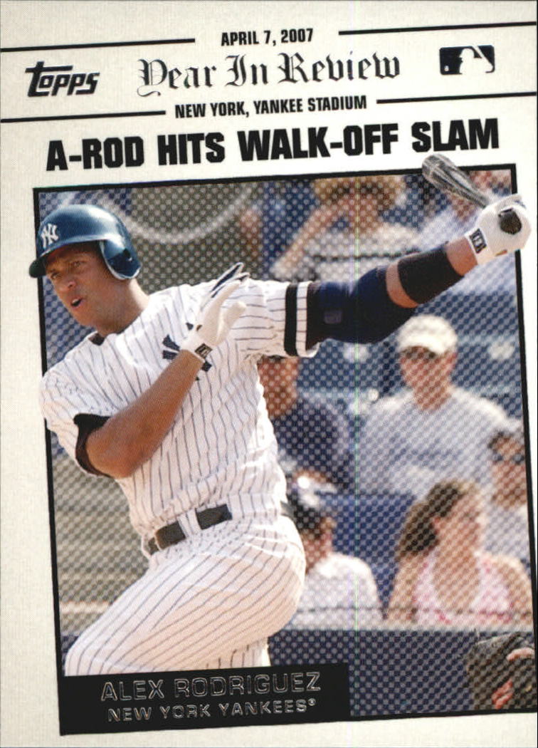 2008 Topps Year in Review #YR7 Alex Rodriguez