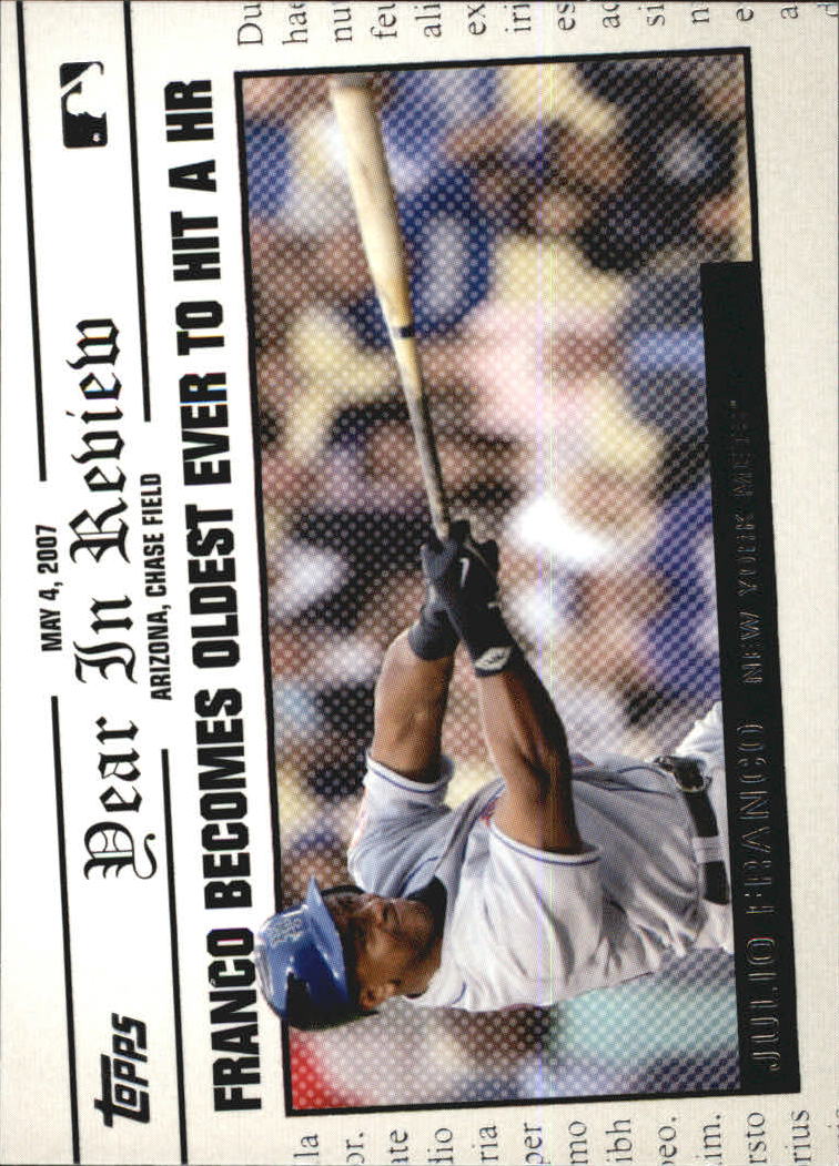 2008 Topps Year in Review #YR34 Julio Franco