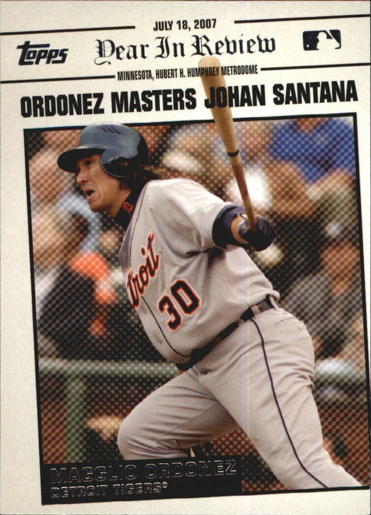 2008 Topps Year in Review #YR108 Magglio Ordonez