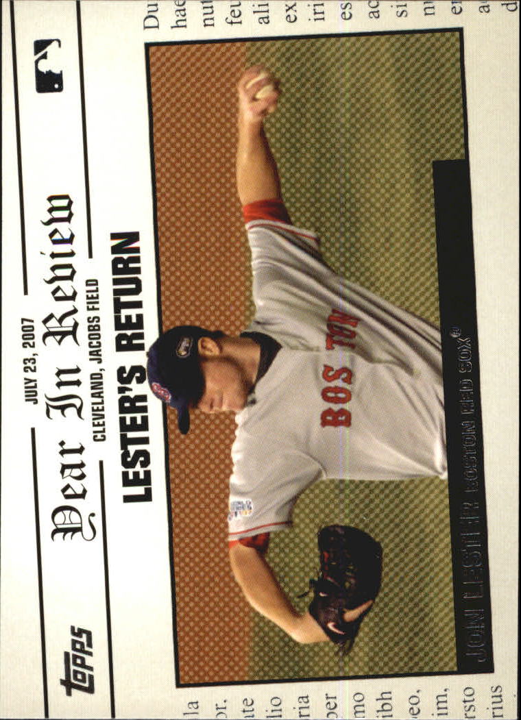 2008 Topps Year in Review #YR113 Jon Lester