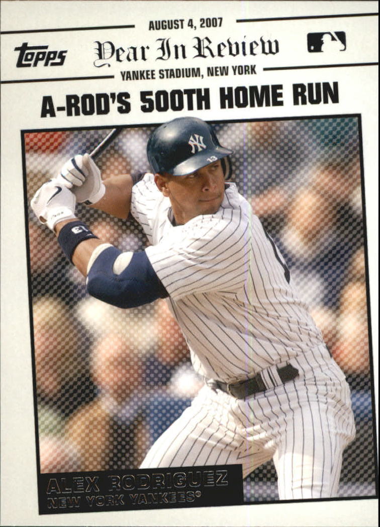 2008 Topps Year in Review #YR125 Alex Rodriguez