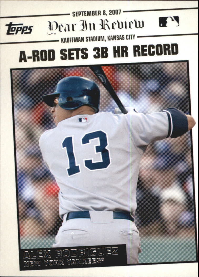 2008 Topps Year in Review #YR158 Alex Rodriguez