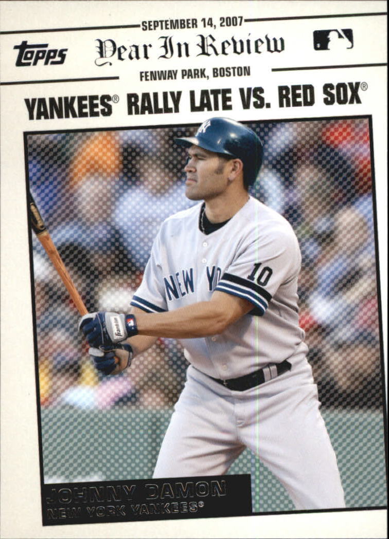 2008 Topps Year in Review #YR164 Johnny Damon