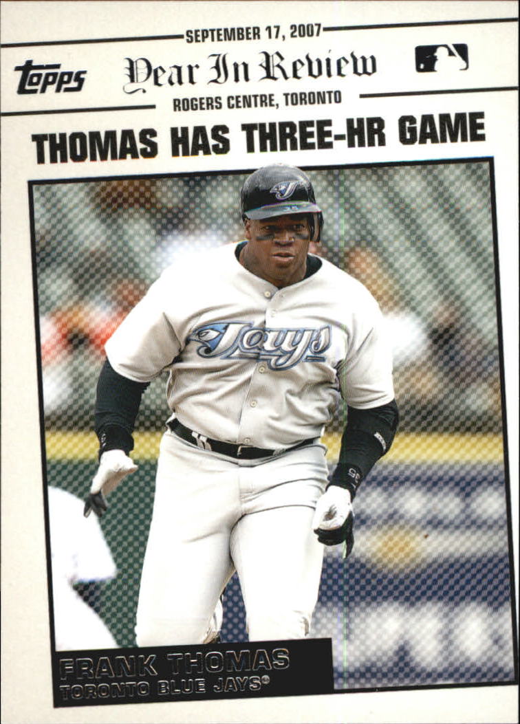 2008 Topps Year in Review #YR167 Frank Thomas