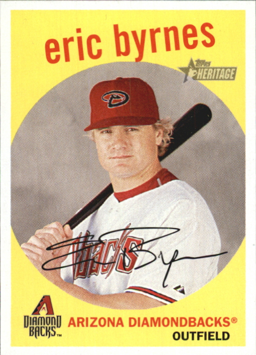 2008 Topps Heritage #3 Eric Byrnes GB SP