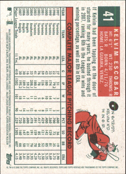 A3901- 2008 Topps Heritage BB Karten 1-259 + Rookies -du Pick- 15 + Gratis US - Bild 407 von 456