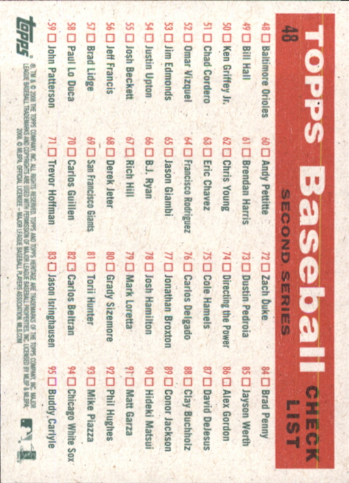 A3901- 2008 Topps Heritage BB Karten 1-259 + Rookies -du Pick- 15 + Gratis US - Bild 110 von 456