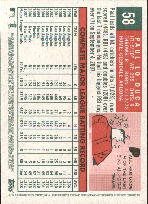 A3901- 2008 Topps Heritage BB Karten 1-259 + Rookies -du Pick- 15 + Gratis US - Bild 339 von 456