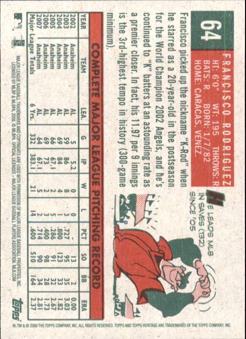 A3901- 2008 Topps Heritage BB Karten 1-259 + Rookies -du Pick- 15 + Gratis US - Bild 230 von 456