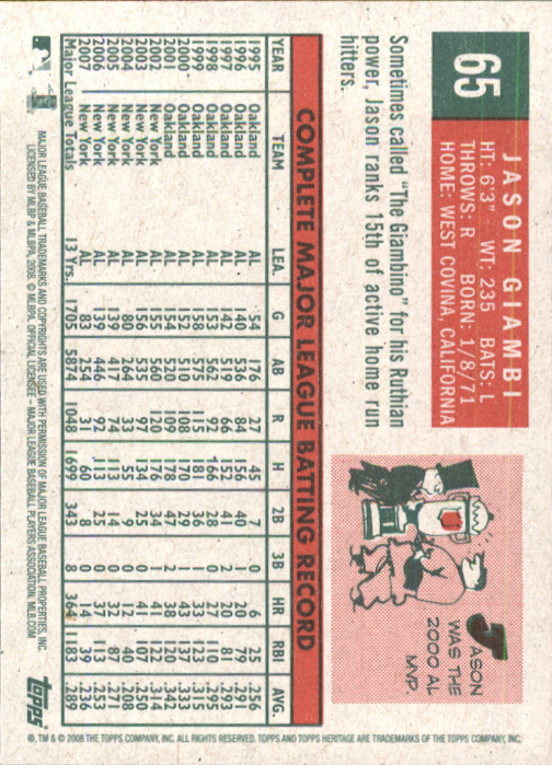 A3901- 2008 Topps Heritage BB Karten 1-259 + Rookies -du Pick- 15 + Gratis US - Bild 343 von 456