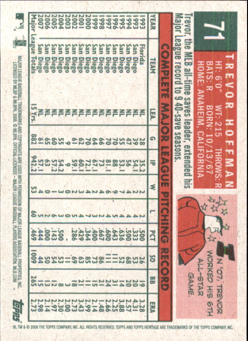 A3901- 2008 Topps Heritage BB Karten 1-259 + Rookies -du Pick- 15 + Gratis US - Bild 415 von 456