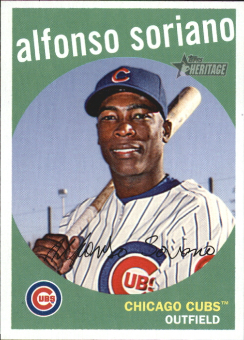 2008 Topps Heritage #105 Alfonso Soriano
