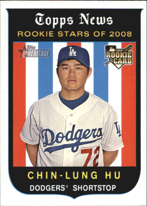 2008 Topps Heritage #130 Chin-Lung Hu GB SP (RC)