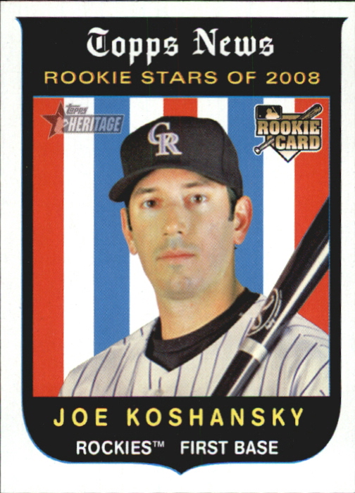 2008 Topps Heritage #132 Joe Koshansky (RC)