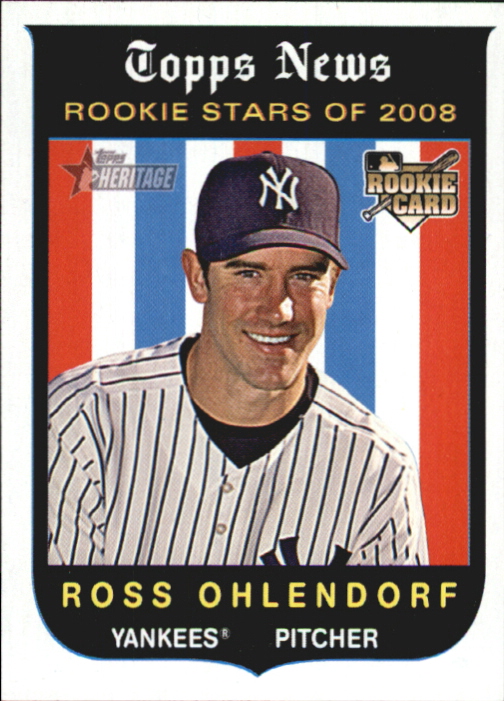 2008 Topps Heritage #137 Ross Ohlendorf RC