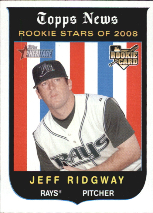 2008 Topps Heritage #139 Jeff Ridgway RC