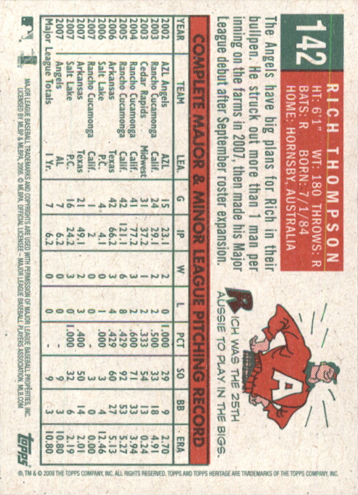 A3901- 2008 Topps Heritage BB Karten 1-259 + Rookies -du Pick- 15 + Gratis US - Bild 440 von 456
