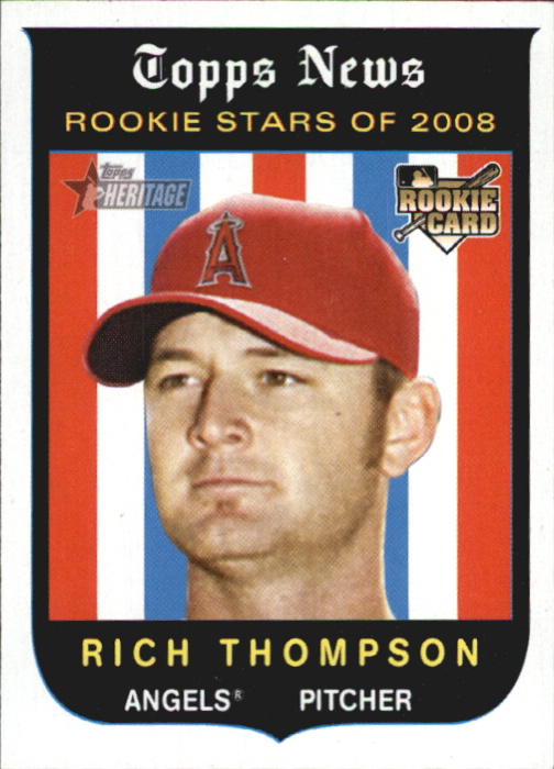 2008 Topps Heritage #142 Rich Thompson RC