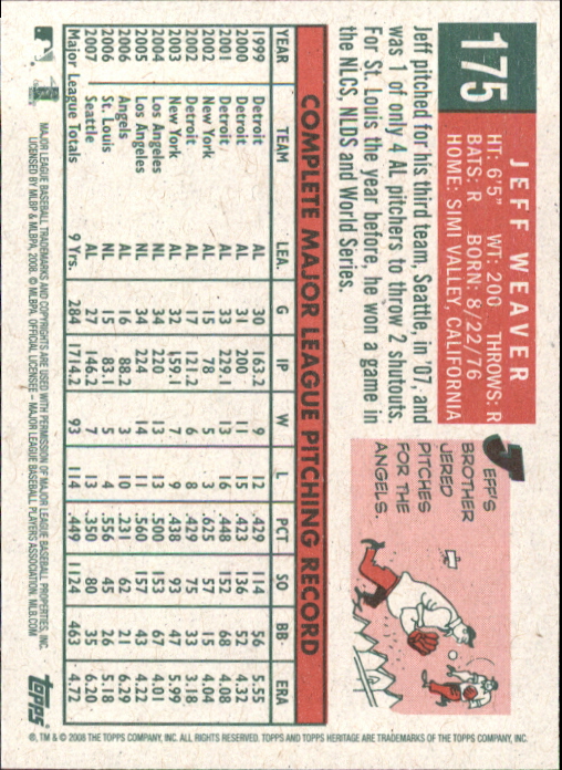A3901- 2008 Topps Heritage BB Karten 1-259 + Rookies -du Pick- 15 + Gratis US - Bild 276 von 456