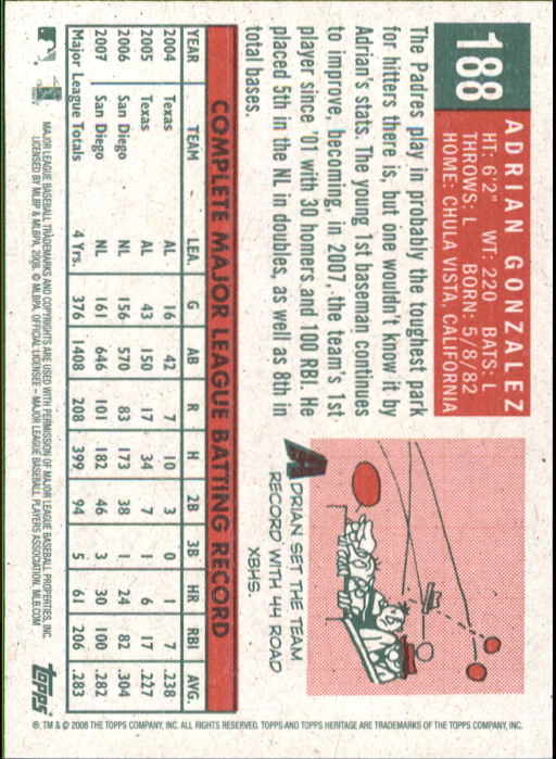 A3901- 2008 Topps Heritage BB Karten 1-259 + Rookies -du Pick- 15 + Gratis US - Bild 190 von 456