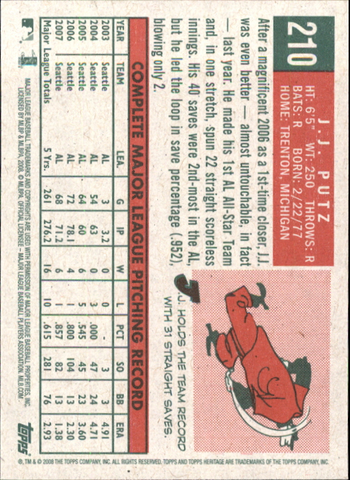 A3901- 2008 Topps Heritage BB Karten 1-259 + Rookies -du Pick- 15 + Gratis US - Bild 300 von 456