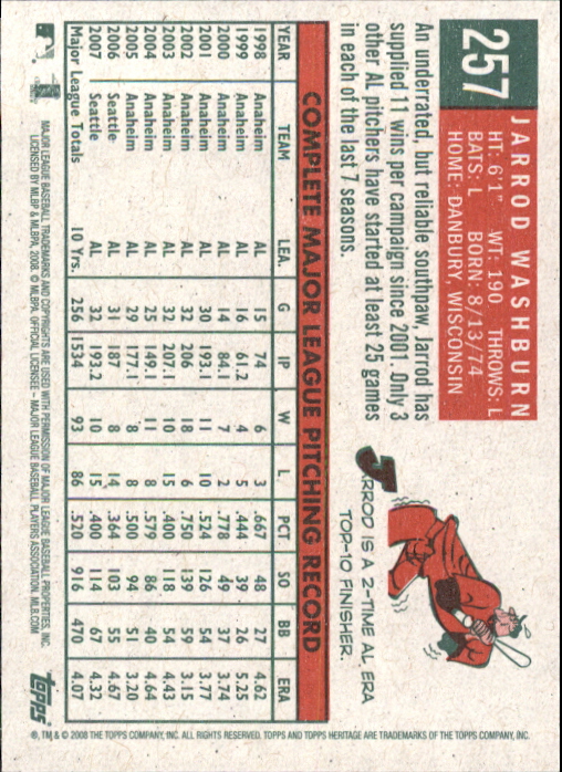 A3901- 2008 Topps Heritage BB Karten 1-259 + Rookies -du Pick- 15 + Gratis US - Bild 82 von 456